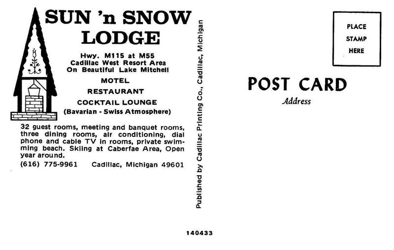 Sun n Snow Motel - Vintage Postcard